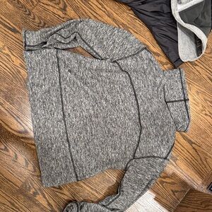Gray Quarter-Zip Pullover